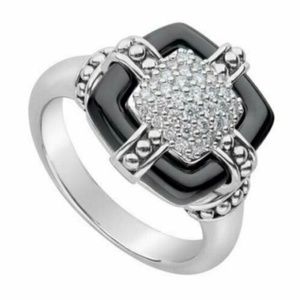NWT $1500 Lagos Diamond Caviar ring